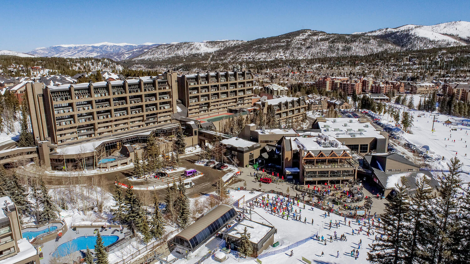Aerial of Beaver Run with Peak 9 in the foreground