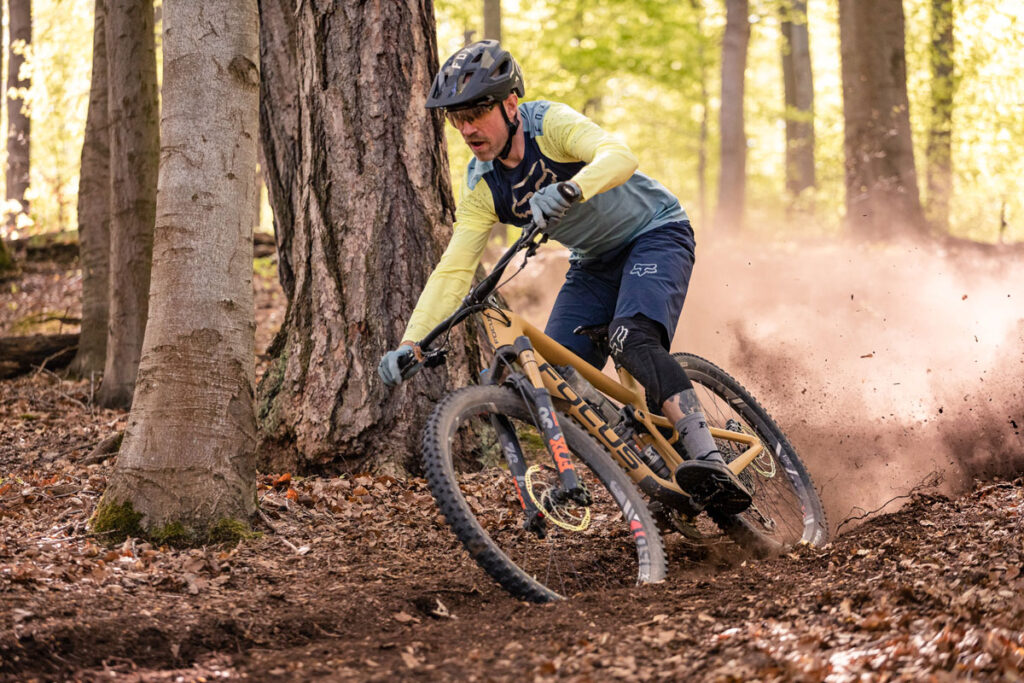 Mountain Biker riding