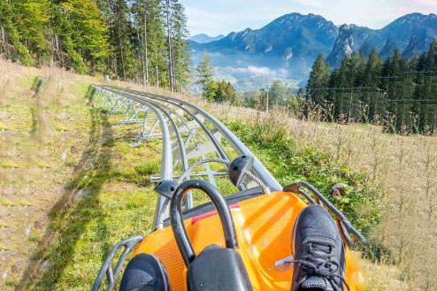 gold runner coaster at Breckenridge