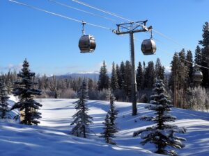 Breck Connect Gondola in Winter