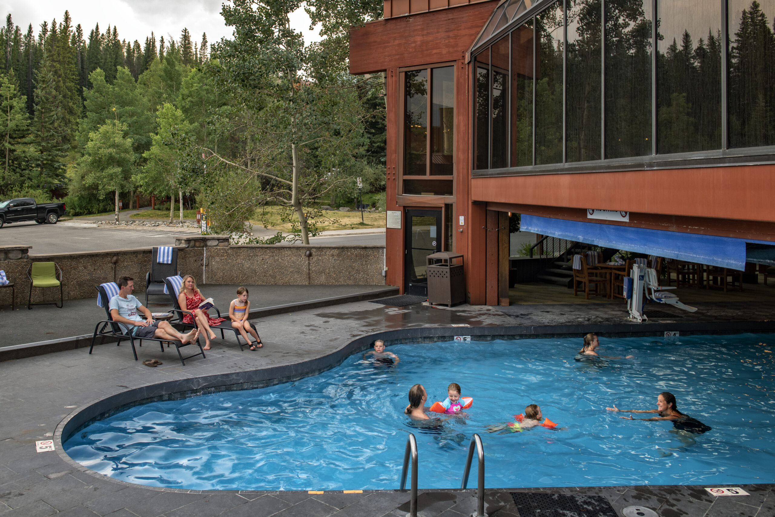 People in the pool at Beaver Run