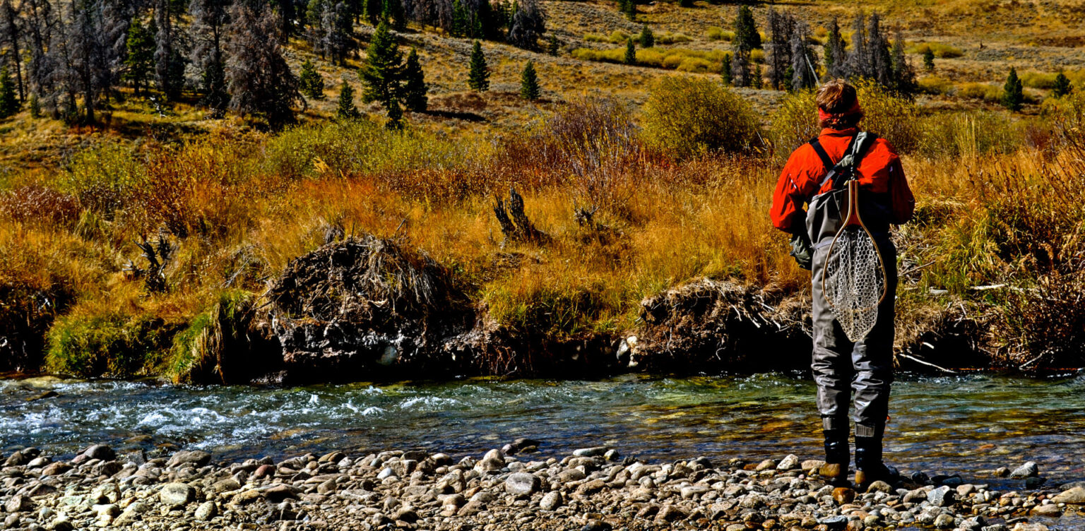 Fly-fishing near Breckenridge in Fall