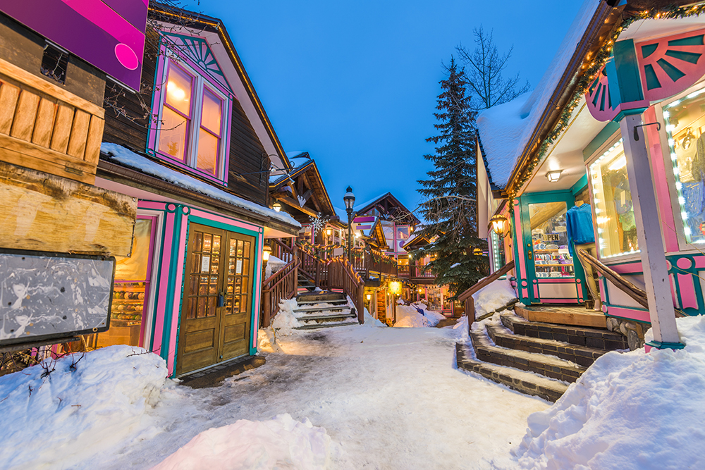 Breck main Street in Winter