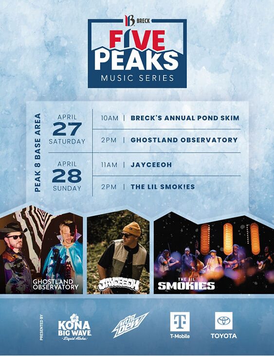 Five Peaks Music Festival at Breckenridge flyer