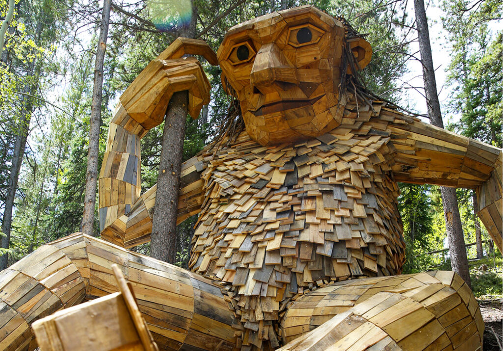 Isaac the Troll sculpture Breckenridge Colorado