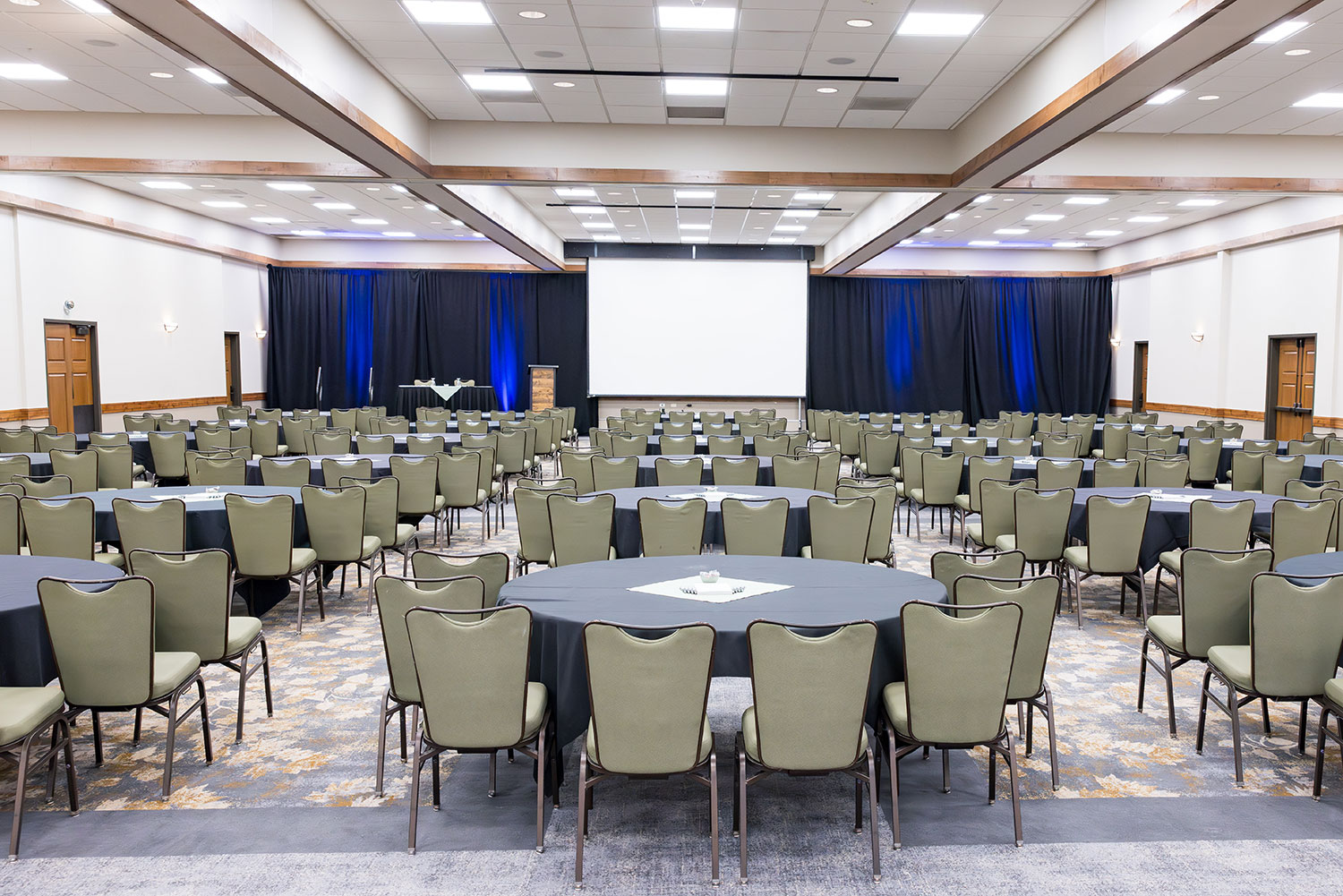 Colorado Ballroom banquet and classroom setup