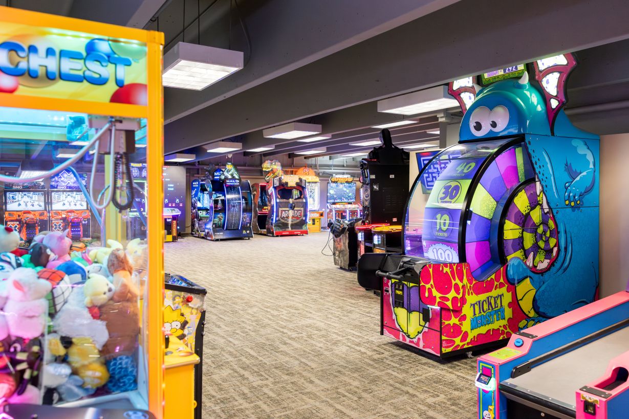 beaver run arcade with arcde games