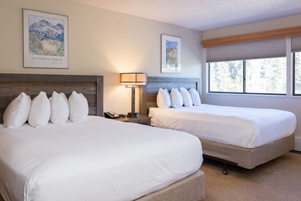Hotel room beds