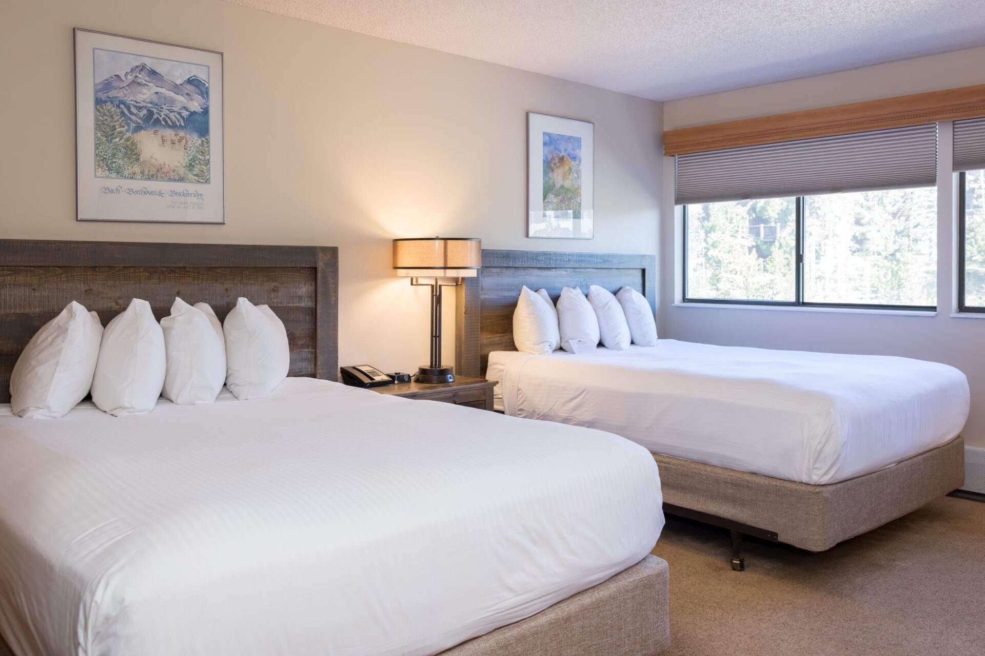 Hotel room beds