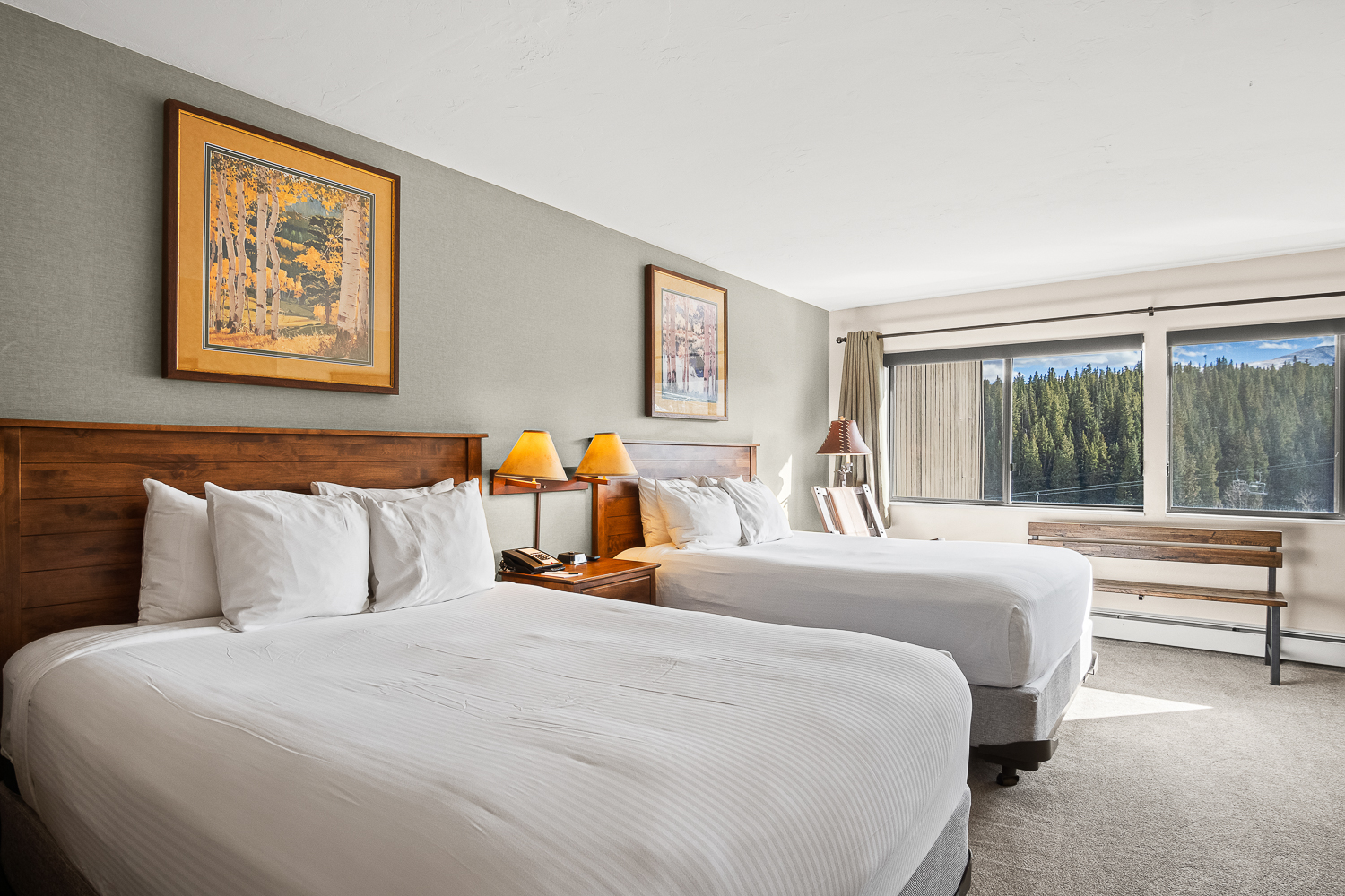 Alpenglow Suite bedroom with two beds