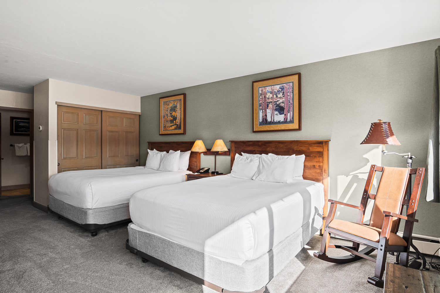 Alpenglow Suite bedroom with two beds