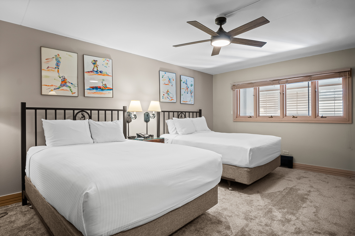 Imperial Suite bedroom with two beds