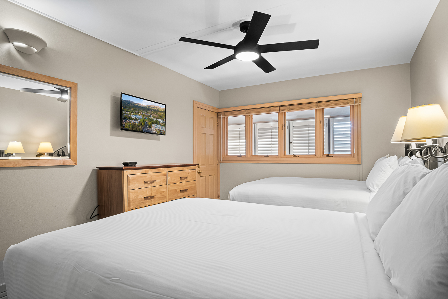Imperial Suite bedroom with two beds