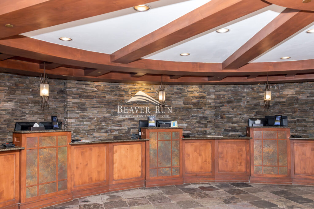 beaver run front desk check in area