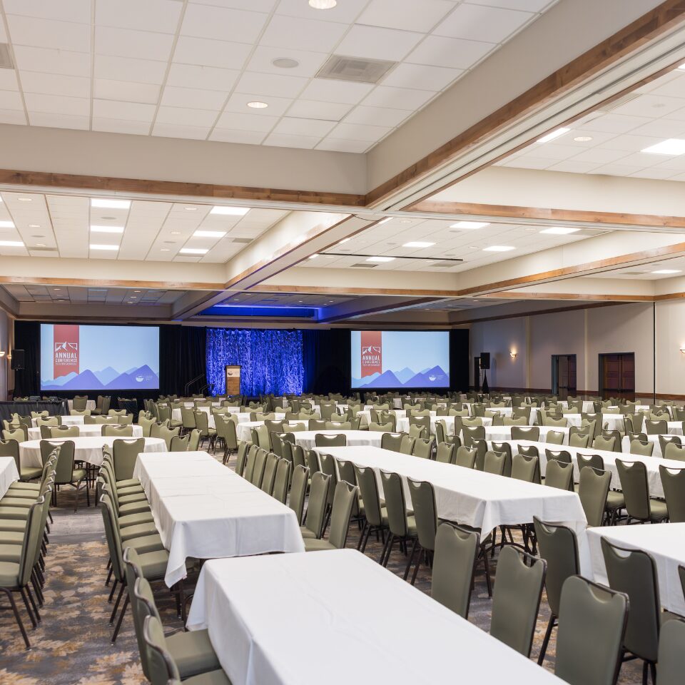 colorado ballroom with AV setup