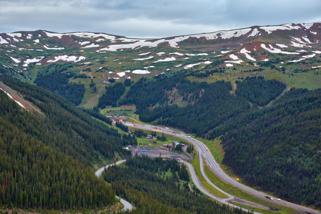 I-70 corridor in the summer traffic